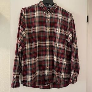 J. Crew Plaid Holiday Shirt
